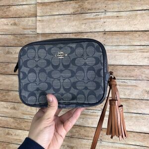 Coach Mini Jamie Camera Bag With Denim Signature Chambray Denim Blue